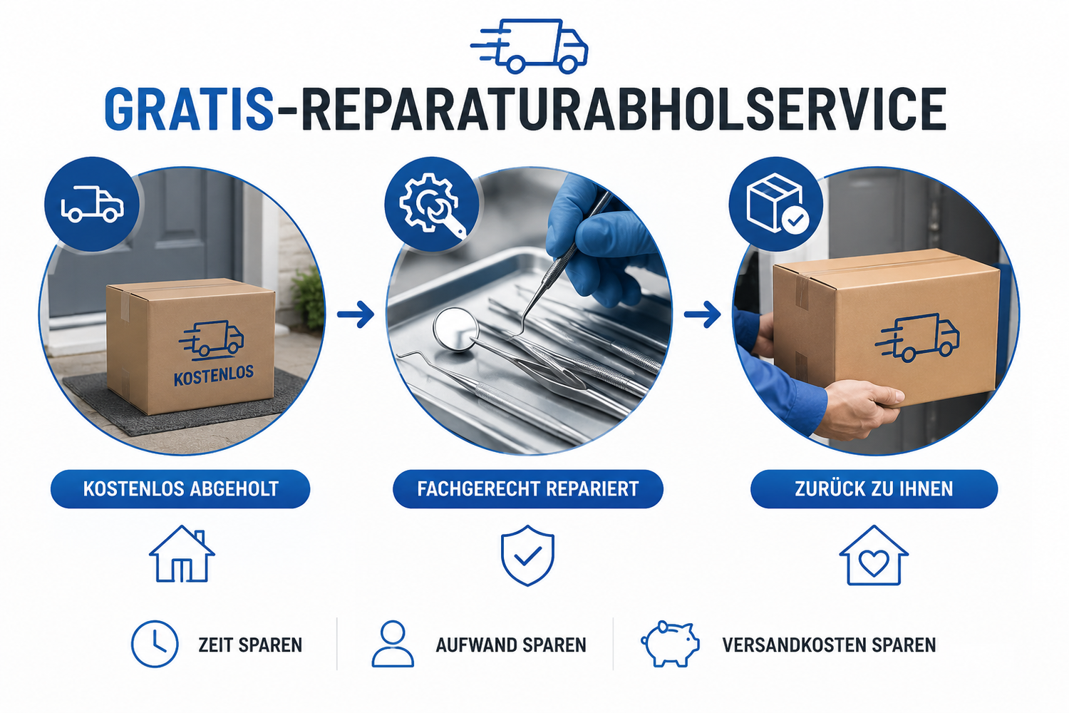 Gratis-Reparatur-Abholservice