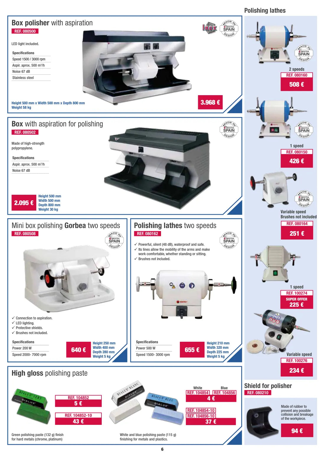 Original-Angebotskatalog Seite 6: Poliergeräte & Polierpasten