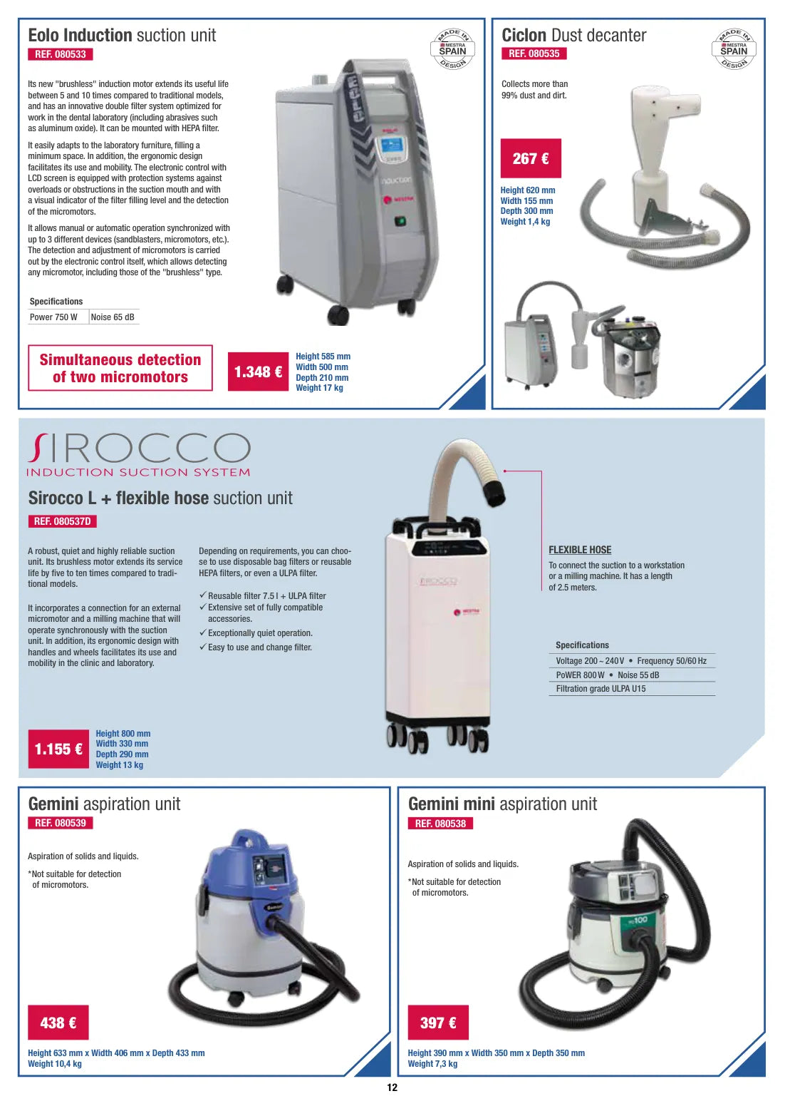Original-Angebotskatalog Seite 12: Absauganlagen & Filter