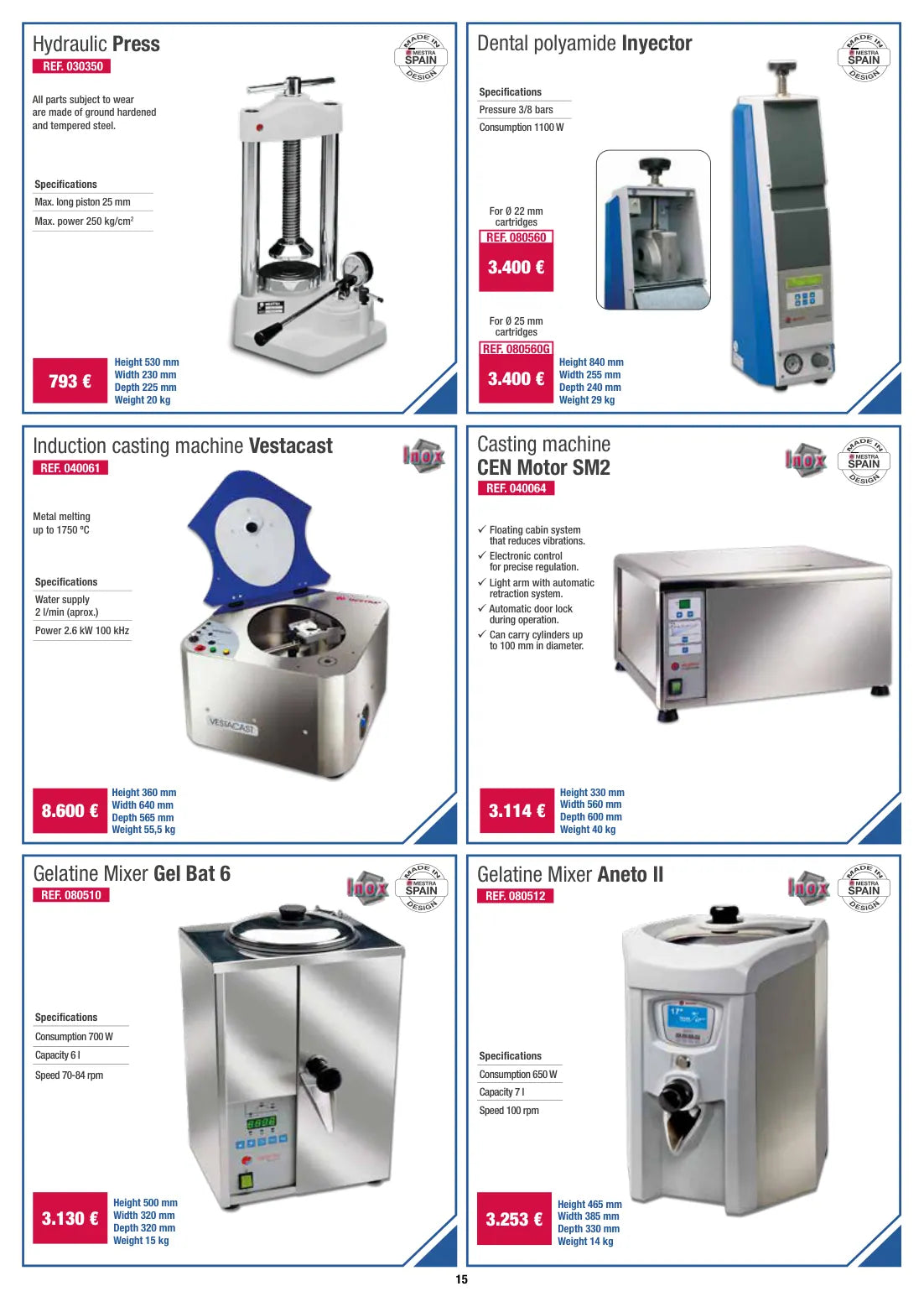 Original-Angebotskatalog Seite 15: Gusstechnik & Injektoren